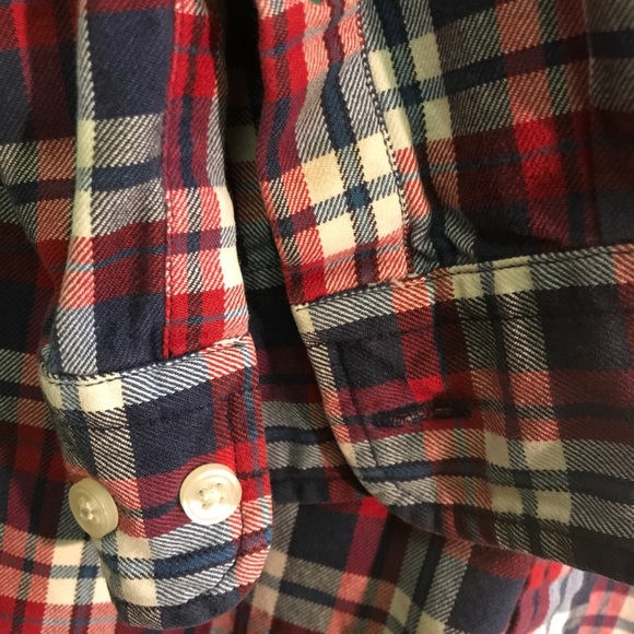 Men’s Tommy HilfigerXL Plaid 100% Cotton Shirt EUC - Picture 3 of 9